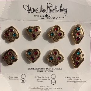 Vintage Jewel button covers